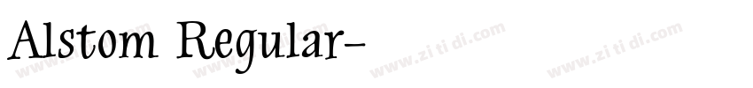 Alstom Regular字体转换
